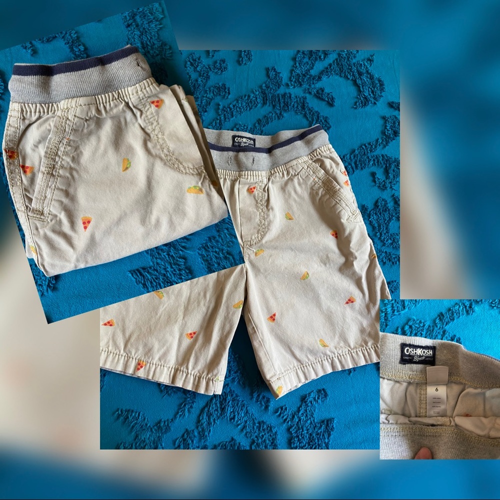 Boys pizza taco shorts